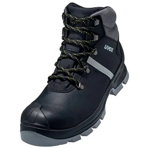 uvex 2 construction 6510245 Sicherheitsstiefel S3 - Schuhgröße 45 - Arbeitsschutz: Robuster, leichter S3-Sicherheitsschnürstiefel mit breiter Passform für optimalen Tragekomfort und Sicherheit am Arbeitsplatz.