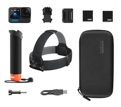 GoPro Hero 12 - Black (CHDRB-121-RW) - Action-Cam mit 5.3K Videoauflösung, ideal für atemberaubende Abenteuer und kreative Aufnahmen.