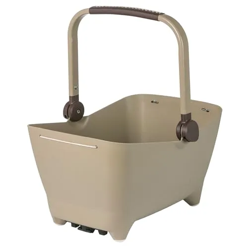 Basil Hundekorb BUDDY MIK 2.0 biscotti 20028 braun - Fahrradtasche für Hunde, stilvolles Design in Braun und ideal für gemeinsame Ausflüge mit Ihrem Vierbeiner.