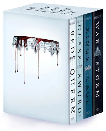 Red Queen 4-Book Paperback Box Set: Spannende Fantasy-Reihe - Bücher: Enthält die fesselnden Bände Red Queen, Glass Sword, King's Cage und War Storm für unvergessliche Lesemomente.