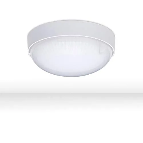 Oktaplex LED Kellerlampe IP65 Badlampe weiß Deckenlampe 4000K Neutralweiß Rund 9W 800lm Deckenleuchte Keller Wasserfest Kellerleuchte Außenleuchte