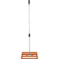 T-Mech Rasenrakel 50cm – Orange - Gartenwerkzeuge: Professioneller Rasennivellierer aus verzinktem Stahl mit ausziehbarem Griff für müheloses Arbeiten und perfekte, ebene Rasenflächen.