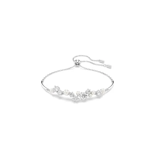 Swarovski Perlenarmband Armreif Constella 5705618 - Elegantes Design in Weiß - Perlenarmband aus Metalllegierung, strahlt Eleganz aus und ist das perfekte Accessoire für jeden Anlass.