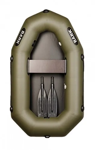 BARK Schlauchboot B-190 - Kompaktes Paddelboot für 1 Person - Boote: 1,9 m leichtes Schlauchboot mit 160 kg Beladung, ideal für Angler und Freizeit. Inklusive Fußluftpumpe und Zubehör für sofortigen Einsatz.