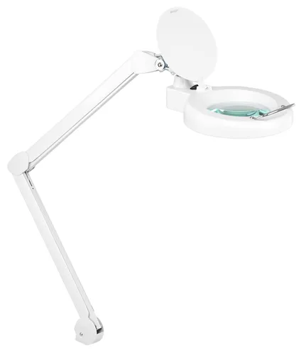 Showlite LL-6085 D LED Lupenleuchte - Tischleuchte mit 60 SMD-LEDs und 5 Dioptrien Vergrößerung, ideal für präzise Arbeiten in Werkstatt, Labor oder Kosmetikstudio.