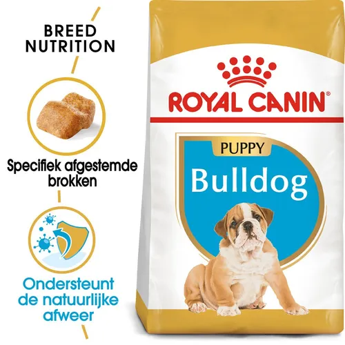 Royal Canin Puppy Bulldog Hundefutter 12 kg - Hundefutter für Bulldoggen-Welpen, unterstützt eine gesunde Entwicklung mit optimaler Nährstoffbalance und köstlichem Geschmack.