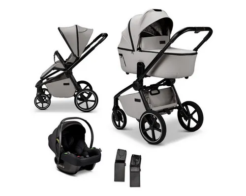 Moon Resea 2.0 Kombi-Kinderwagen 3in1-Set mit Cosmo 2.0 - Kombikinderwagen für Kinder von Geburt bis 4 Jahren, mit adapterloser Höhenverstellung und Allradfederung für höchsten Fahrkomfort. Ideal für Alltag und Reisen.