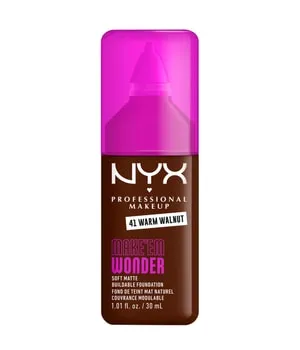 NYX Professional Makeup Make 'EM Wonder Soft Matte Flüssige Foundation 30 ml Nr. 41 - Warm Walnut