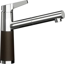 Schock SC-510 Bronze Niederdruckarmatur - Armaturen mit Ausziehauslauf und 120° Schwenkbereich für maximale Flexibilität in der Küche.