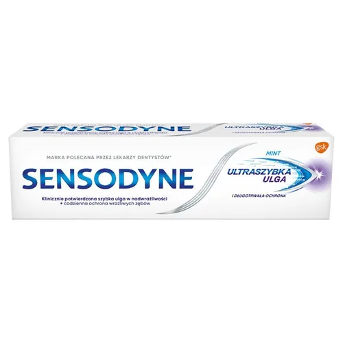 Ultraszybka Ulga pasta do zębów z fluorkiem 75ml Sensodyne 5908311868928