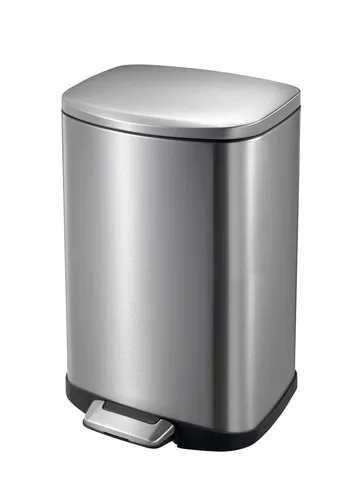 TrendLine Tretabfalleimer Della 12 L Edelstahl gebürstet - Müll- & Abfalleimer, elegantes Design aus gebürstetem Edelstahl, ideal für modernes Wohnen und einfache Bedienung durch Fußtrittmechanismus.