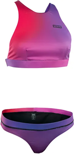 ION SURFKINI Bikini 2023 pink gradient - M - Bikinis mit recyceltem Material, stabiler Sitz und perfekte Passform für anspruchsvolle Surferinnen.