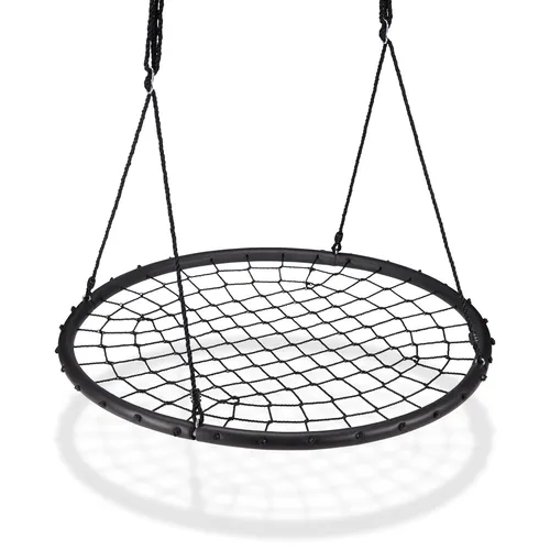 Nestschaukel Tellerschaukel Hängeschaukel - 150 kg Tragkraft - Schaukeln für Garten oder Spielplatz, bietet Sicherheit und Komfort mit einer Tragkraft von 150 kg und einem robusten Nylonmaterial.