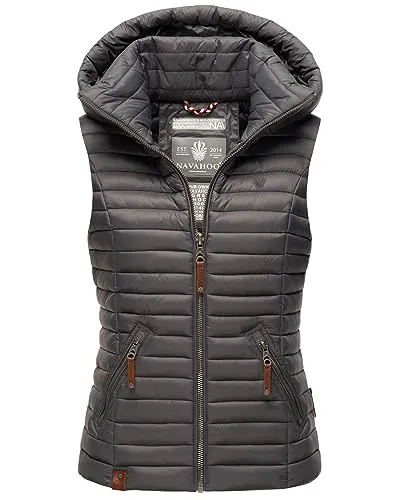 Navahoo Damen Steppweste B696 - Leichte Übergangsweste für Frühjahr - Funktionsjacken mit weichem Obermaterial und leichter Fütterung, ideal für Frühjahr und Herbst. Hohe Qualität und optimaler Tragekomfort machen diese Weste zum perfekten Begleiter.