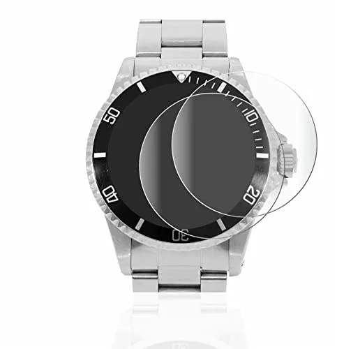 BROTECT 2 Stück Full-Cover Schutzfolie für Rolex Submariner (no date) Full-Screen Displayschutz-Folie [3D Curved, Anti-Fingerprint, Kristall-Klar]