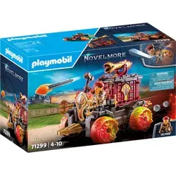 PLAYMOBIL Novelmore 71299 Burnham Raiders - Feuerkampfwagen mit Schleudersitz-Funktion und drehbaren Kanonen für spannende Ritterduelle ab 4 Jahren