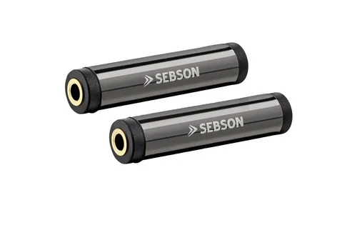 SEBSON 2x Klinken Kupplung 3,5mm Stereo, weiblich/weiblich - AUX Adapter Audio-Adapter