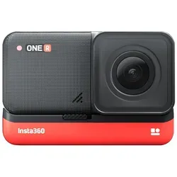 Insta360 ONE R Twin Edition 360° Kamera - Action-Cam mit 12 MP, KI-gesteuerten Bearbeitungsfunktionen und wasserdichtem Design, ideal für kreative Aufnahmen unter Wasser und bei schlechten Lichtverhältnissen.