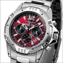 FIREFOX - CHRONOGRAPH AIRFIGHTER - sunray rot / 42 MM
