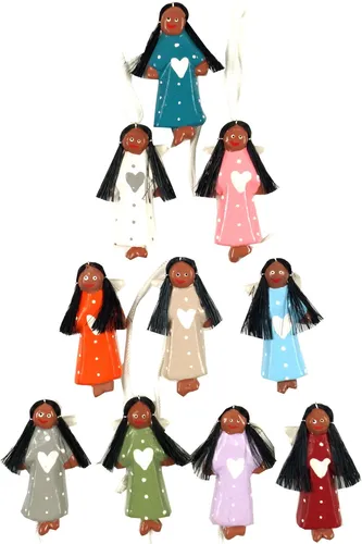 Weihnachtsengel, Schutzengel, Baumbehang Engel 10 er Set - 5*2*0,5 cm