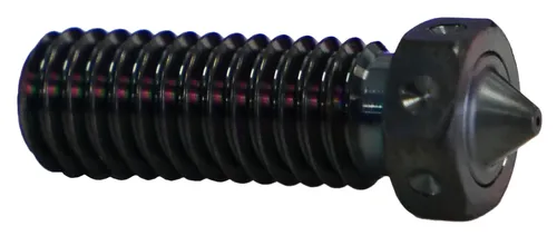 E3D Volcano ObXidian Düse - Ø 0,80 mm - Hochleistungs-Düse für 3D-Drucker, extrem verschleißfest und mit spezieller Beschichtung für weniger Verstopfungen. Ideal für präzise Druckergebnisse.