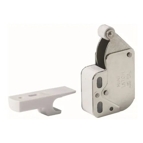 Hettich Druckschnäpper mit Türöffner, verzinkt - Praktischer Druckschnäpper für Schranktüren, einfach zu montieren und vielseitig einsetzbar. Ideal für jeden Wohnbereich, bietet zuverlässigen Halt und Funktionalität.