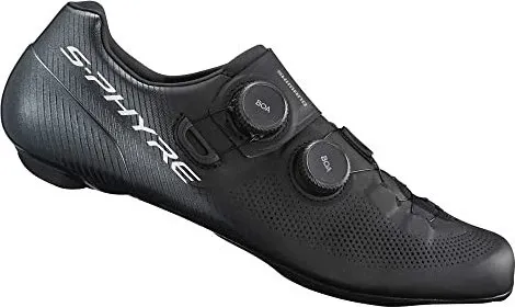 Shimano RC903 S-PHYRE Rennradschuhe, schwarz - Hochwertige Fahrradschuhe für Rennradfahrer, die durch ihr leichtes, atmungsaktives Obermaterial und die BOA® Li2-Verschlusssysteme für eine perfekte Passform und Stabilität sorgen.