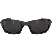Oakley Fives Squared Sportbrille - grey smoke/warm grey (923805) - Sportbrille für Herren mit kompakter Schädelgeometrie, die perfekten Sitz und urbanen Stil vereint. Aus leichtem O Matter-Material für optimalen Tragekomfort und Aufprallschutz.