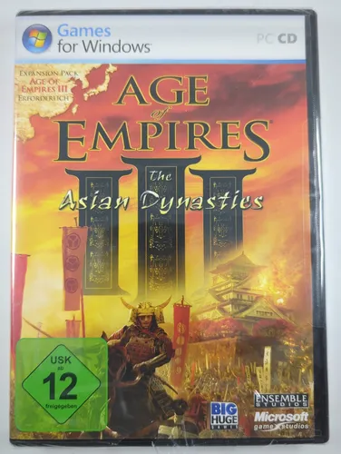 Age of Empires III: The Asian Dynasties - Expansion Pack für PC - Erlebe die faszinierenden asiatischen Kulturen in diesem strategischen Erweiterungspack für PC. Tauche ein in neue Missionen und Einheiten, ideal für Fans von Simulation und Strategie.