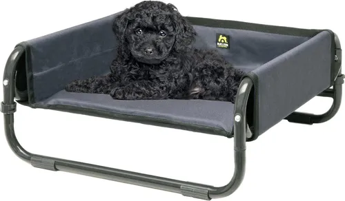 MAELSON Tierbett Softbett, faltbares Hundebett, anthrazit, S - Hundebett in anthrazit, faltbar und bequem für kleine Hunde, ideal für Zuhause und unterwegs.