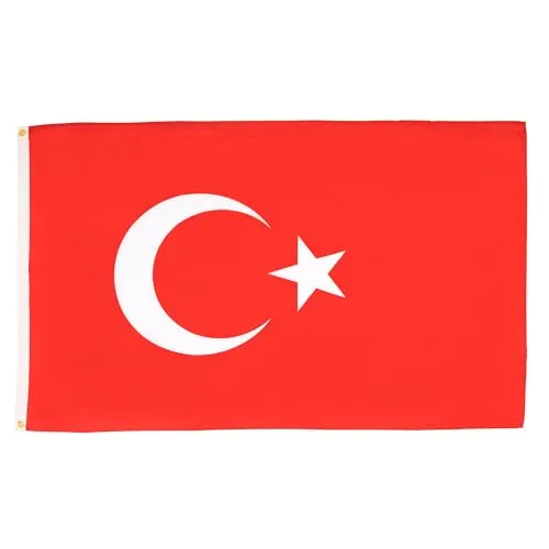 AZ FLAG - Flagge Türkei - 250x150 cm - Türkische Große Fahne 100% Polyester mit Messing-Ösen - 300g