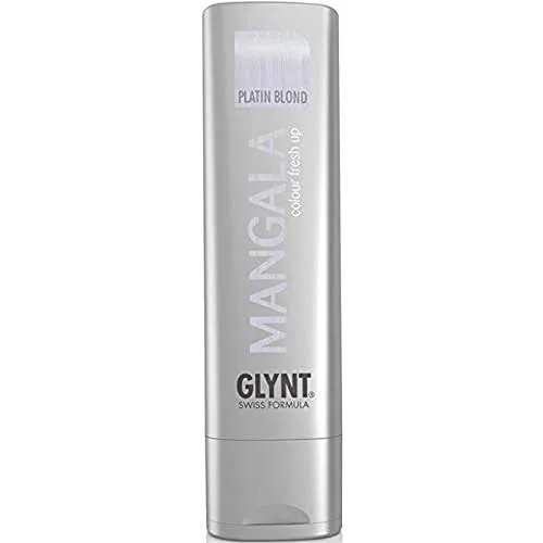 Glynt MANGALA Platin Blond Color Fresh up, 200 ml - Farbauffrischung für platinblondes bis mittelblondes Haar, verleiht leuchtende violette Töne und edle kühle Reflexe. Ideal für die Pflege von Längen und Spitzen.