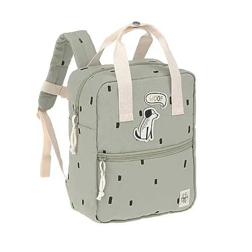 Rucksack Mini Happy Prints - Light Olive von Lässig - Stylischer Schulranzen für Kinder, leicht und bunt, ideal für den Kindergarten oder Ausflüge.