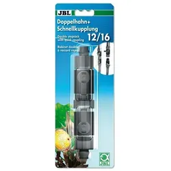 JBL GmbH & Co. KG Aquariumschlauch JBL Doppelhahn + Schnellkupplung 12/16 für Aquarienfilter