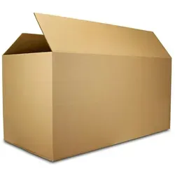 PROREGAL 1x Versandkarton 2-wellig | LxBxH 1200 x 600 x 600 mm | Mit Höhenriller & Belastbar bis 30 kg | Braun | Große Pappkiste Faltkarton Karton Paket für Versand mit DHL DPD GLS UPS Hermes