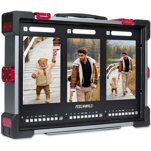 Feelworld PS101 Triple 10.1 inch Vertical Display Monitor (10.10", Full HD) (PS101)