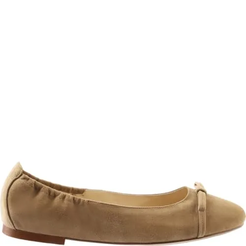 Högl Ballerinas Leder Ballerina beige 39 EU - Hausschuhe aus hochwertigem Leder, bequem und stilvoll mit einem Blockabsatz von nur 1 cm – perfekt für entspannte Tage zu Hause.