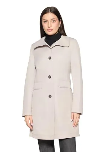 Gil Bret Kurzmantel mit Stehkragen in Beige, Größe 44 - Stylischer Kurzmantel von Gil Bret in schmaler Silhouette, ideal für den Alltag. Der Baumwoll-Mix bietet angenehmen Tragekomfort und die Pattentaschen sind praktisch und funktional.
