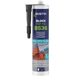 Bostik Block B536 Top Fix Bitumen Klebstoff 445g Kartusche dunkelbraun