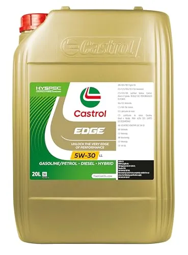 Castrol Edge 5W-30 LL Motoröl 20 Liter für BMW & VW - Hochwertiges HC-Synthese Motoröl für PKWs, mit geprüfter Qualität. Ideal für BMW und VW Fahrzeuge, sorgt für zuverlässigen Schutz und optimale Leistung.