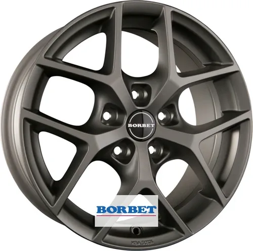 Borbet Y 7,0X16 5/105 ET38 Titan matt - Alufelge für optimale Performance - Felgen aus Aluminium in Titan matt, ideal für sportliche Fahrzeuge. Hohe Traglast von 650 kg und perfekter Sitz dank ET 38.