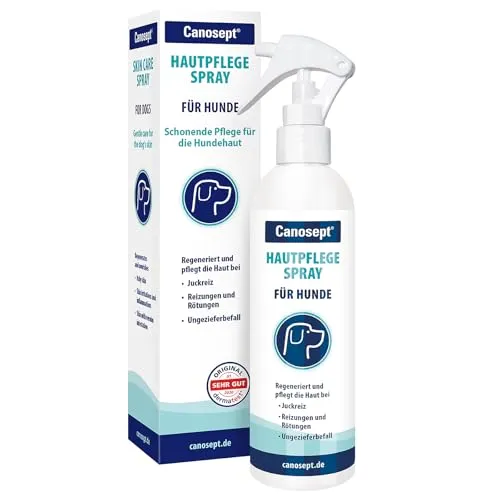 Canosept Hautpflege Spray für Hunde - Arzneimittel zur Hautpflege, unterstützt die Regeneration der Haut und lindert Hautirritationen bei Hunden.