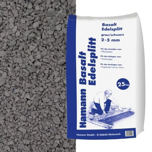 Basalt Edelsplitt 2-5 mm 25 kg Sack