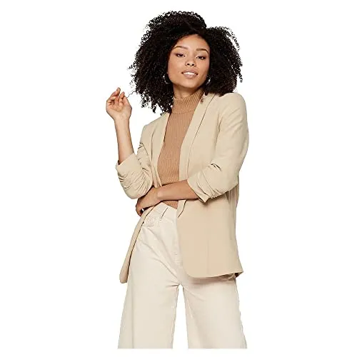 PIECES Damen Pcboss Noos 3/4 Blazer - Eleganter Stil in White Pepper, Größe XL - Damen Blazer mit 3/4-Ärmeln und regulärer Passform, ideal für schicke Anlässe oder den Alltag. Hergestellt aus hochwertigem Material für optimalen Tragekomfort.
