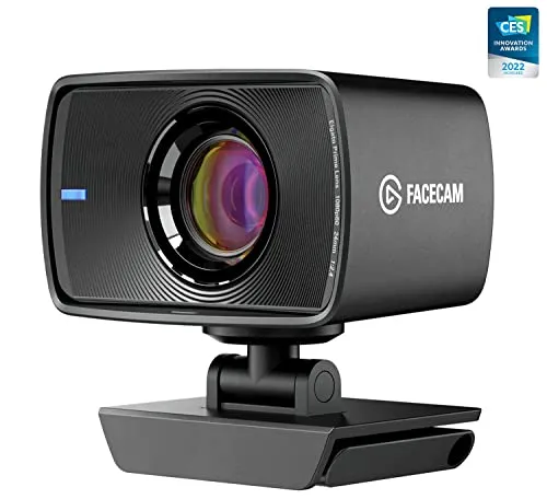 Elgato Facecam - Full HD Webcam 1920x1080, 60 FPS, USB 3.2, ideal für professionelles Streaming und Videokonferenzen mit dynamischer Bildverarbeitung