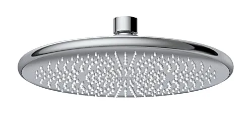 WENKO Regenduschkopf Watersaving Ø 22,5 cm - Kopfbrausen mit nachhaltigem Watersaving-System, sparen Sie 40% Wasser und Energie, während Sie den Komfort eines sanften Tropenschauers genießen. Aus robustem ABS mit verchromtem Messing-Kugelgelenk für individuelle Anpassung.