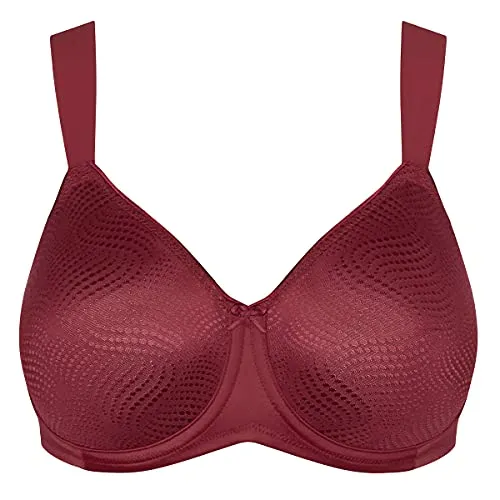 Triumph Damen Essential W X Minimizer BH - Garnet Brown, Größe 70C, modischer Look mit optimalem Halt und stabilen 3D-Formbügeln