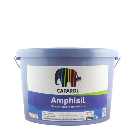 Caparol AmphiSil 12,5L - Siliconverstärkte Fassadenfarbe - Innen- & Außenfarben, UV-beständig und schmutzabweisend für langlebige und farbechte Fassaden, ideal für alle Außenflächen.