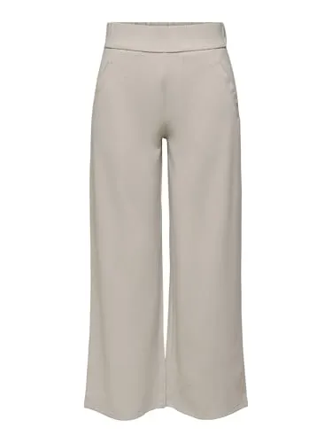 JDY Damen JDYLOUISVILLE Catia Wide Pant JRS NOOS Hose, Chateau Gray - Damen-Hosen mit regulärer Passform, lässigem Schnitt und weichem Material für optimalen Tragekomfort.