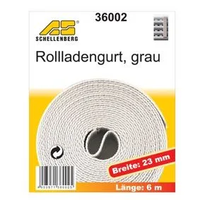 Schellenberg Rollladengurt grau Breite 23 mm - Länge 6 m